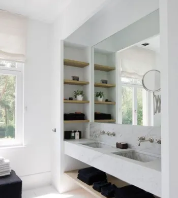 Tablaroca decorativa para baño en CDMX